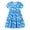 Blue, variant on Girls Dresses Kids Toddler Girls Summer Honey Bee Butterfly Print A Line Flutter Sleeves Stylish Casual Dress Little Girl Dresses Blue 6 Years-7 Years