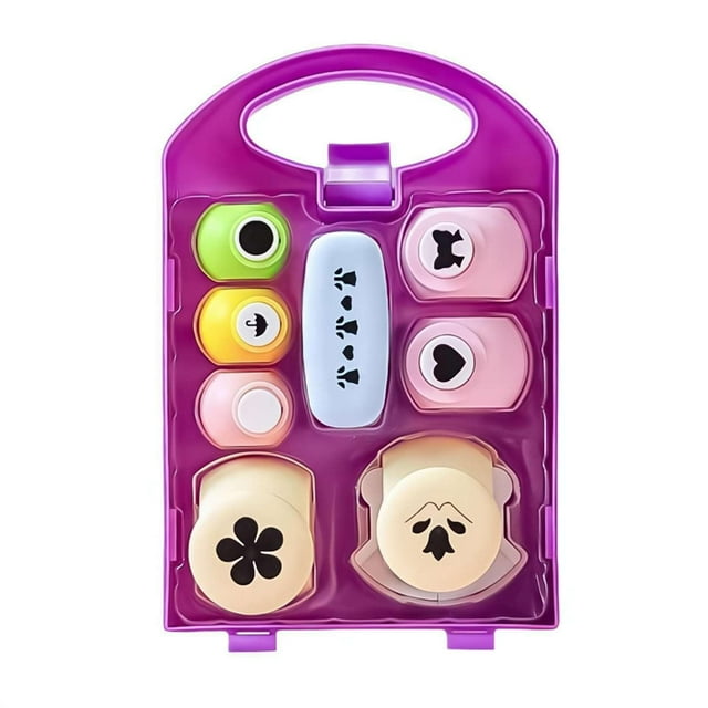 New Arrivals,DIY Puncher Craft Set New Kids Craft Hole Punch Shapes Set Hole Punch For Kids Shape Cutters For Crafts Leaf Star Heart Flower Punch DIY Projects