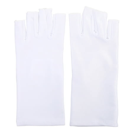 

1 Pair of Nail Art Gloves Manicure Anti-UV Light Open-Toed Gloves Nail Art Tool