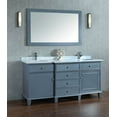 thumbnail image 2 of Stufurhome Cadence 72" Gray Double Sink Bathroom Vanity with Mirror, 2 of 6