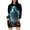 Dark Gray, variant on Taqqpue Halloween Print Hoodie Dress for Women Ghost Pumpkin Witch Mini Dresses Halloween Costumes Long Sleeve Cosplay Halloween Party Dress with Pockets