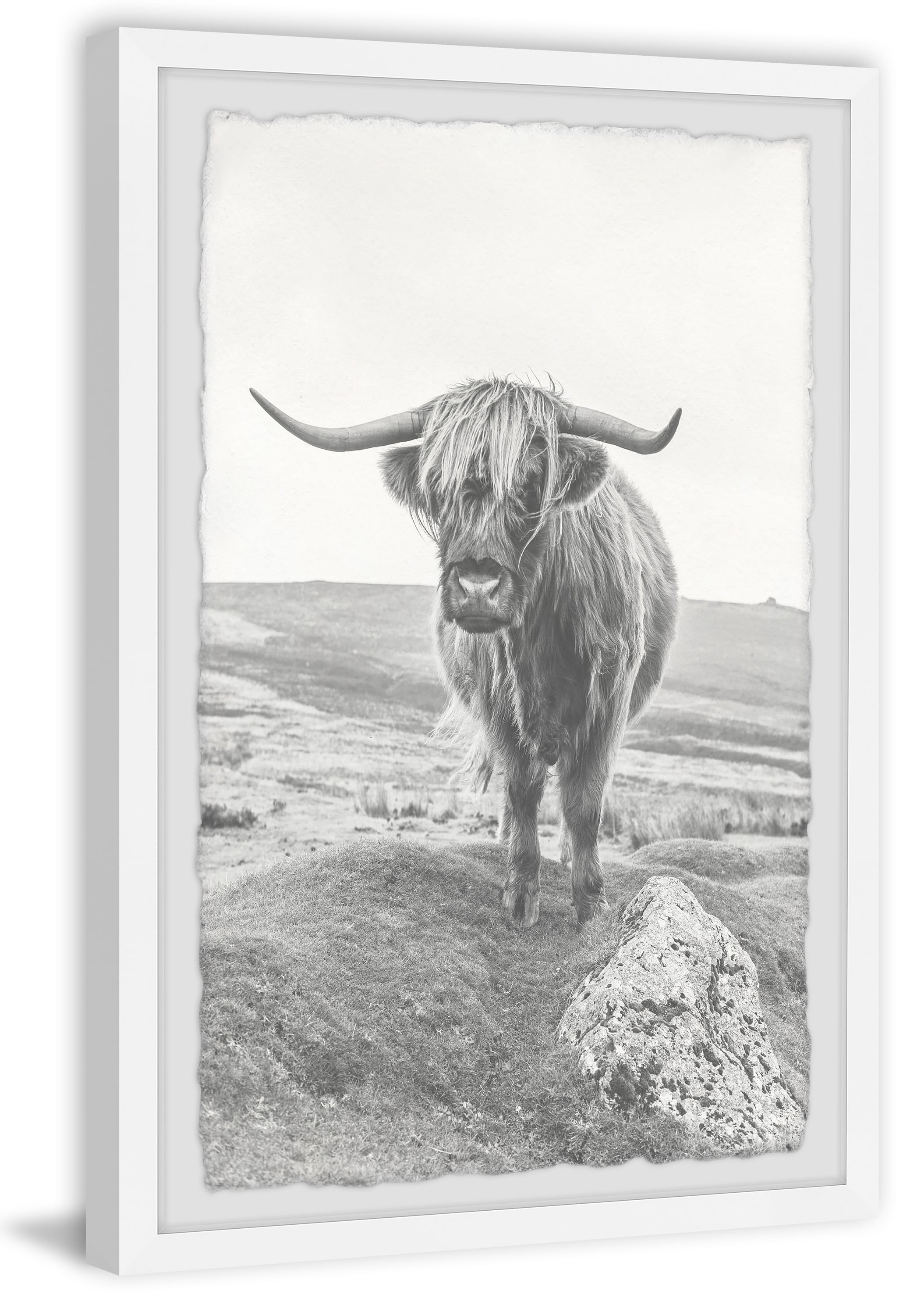 On a Hill' Framed Painting Print - Multi-color