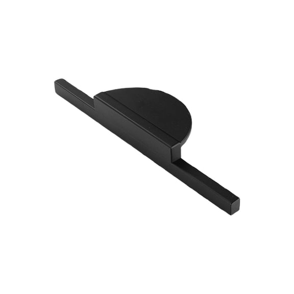 Kaireo Black Semi-Circular Zinc Alloy Cabinet Door Pull,20Cm,Modern Brushed Semi Circular Cabinet Pulls Extra Long Aluminum Handles for Drawer Wardrobe Kitchen Cupboard Door Pull