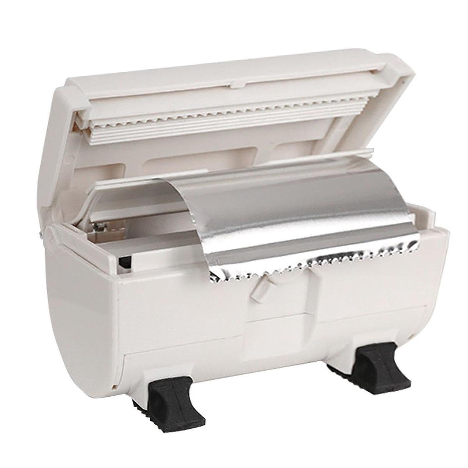 TISHITA Highlighting Foil Dispenser Cutter 17x10x10cm for Hair Coloring Lightweight High Temperature Resistant Cutting Tool Versatile White