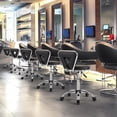 thumbnail image 2 of Taburete de salón giratorio con ruedas Yaheetech, silla de uñas negra, 2 of 9