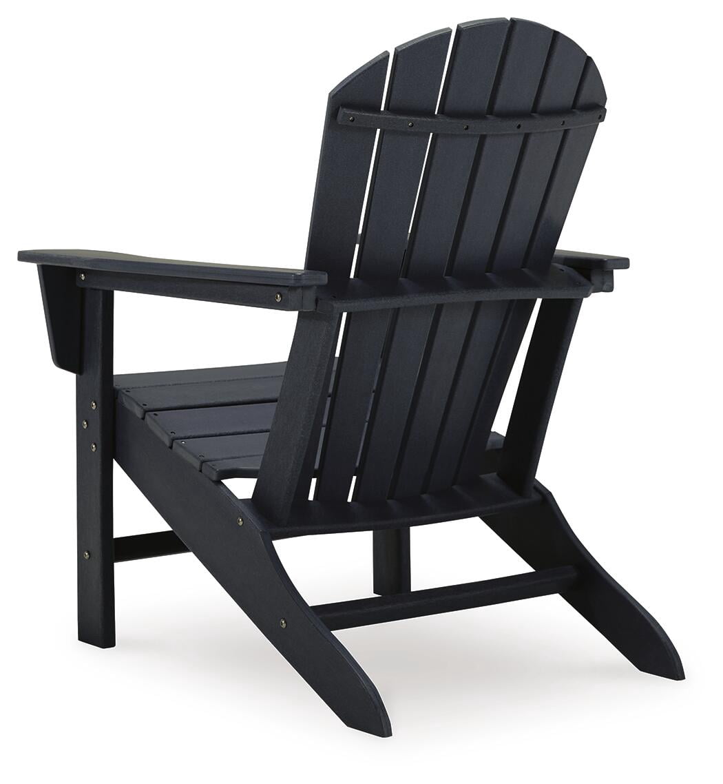 Signature Design by Ashley Sundown Treasure Outdoor Patio HDPE Weather Resistant Adirondack Chair, Black