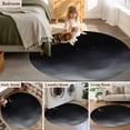 thumbnail image 5 of Round Rugs 8Ft, Night Stars Moon Round Area Rug Washable Indoor Throw Carpet, Modern Abstract Art Cloud Fog Large Non Slip Circle Rug for Kids Room RV Home Decor Aesthetic, 5 of 8
