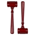 thumbnail image 3 of ColoMX Martillo de madera para juez, martillo de corte, martillo para subasta, juego de rol, juguete, 2 uds., 3 of 8