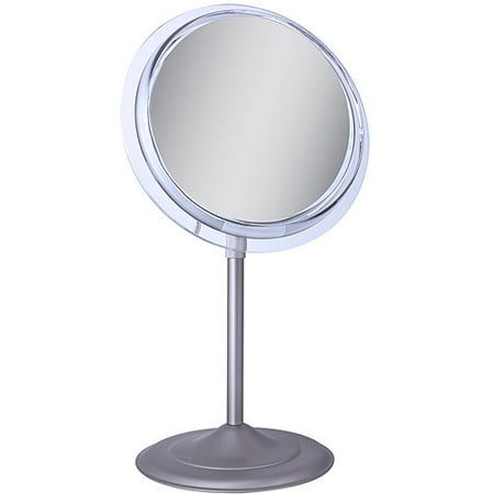 Adjustable Pedestal Vanity - SA45 Zadro Surround Light Pedestal Vanity Mirror with 5x Magnification