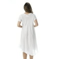 thumbnail image 3 of Riviera Sun Batik Tie Dye Summer Dress Beach Cover Up (White Rayon Crepe, Small), 3 of 3