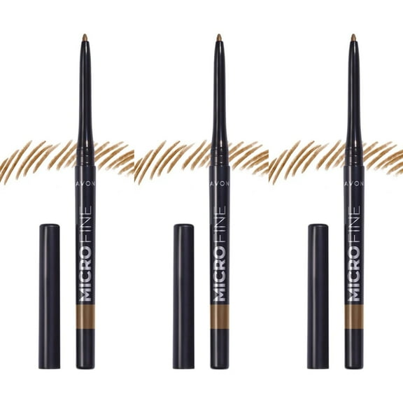 Avon Micro Fine Twist Up Brow Definer Pencil 0.13g | LIGHT BROWN | Set of 3