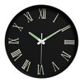thumbnail image 2 of Reloj que brilla en la oscuridad, silencioso, sin números ni manecillas luminosas, decorativo. Estilo D, 2 of 9