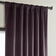 thumbnail image 5 of Half Price Drapes Winter Plum Heritage Plush Velvet Room Darkening Curtains (1 Panel), 50W X 108L, 5 of 12
