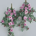 thumbnail image 5 of Artificial Hanging Flowers Artificial Rose Vine Hanging Plants Artificial Flower for Home Room Garden Wedding Indoor Outdoor Decoration, 5 of 8