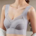 thumbnail image 3 of Besolor Bras for Women Comfort Seamless Bra Wireless Full Coverage Padded Bralettes Stretchy Everyday Bras for Women Gray, 3 of 6
