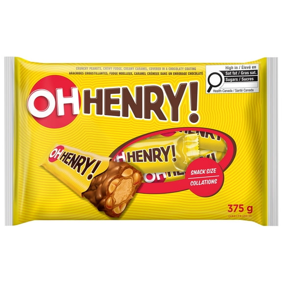 Friandises Oh Henry! 375 g, 32 paquets Friandises Oh Henry! 375 g