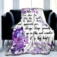 thumbnail image 2 of LHSHID Wife Birthday Gift Blanket from Husband Wedding Anniversary Romantic Gifts for Wife Flannel Throw Blankets 40"x50", 2 of 7