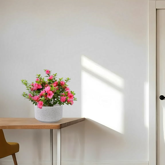 Noble House Scott Ribbed Ceramic Planter Set, Modern Planter for Patio, Garden with Drainage Hole, Set of 2, Milk White