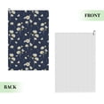 thumbnail image 2 of Lsque Daisies Flowers Premium Golf Towel - Ultra Absorbent and Quick Drying Microfiber Towel with Carabiner - Gift for Men -24" X 16", 2 of 8