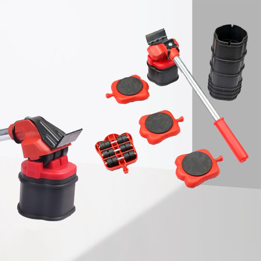 Fzaqwen Furniture Mover Tool Set Heavy Stuffs Transport Lifter Wheeled Mover Roller with 13Pcs