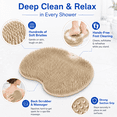 thumbnail image 5 of Shower Foot Scrubber, Exfoliating Bath Mat and Back Washer with Non-Slip Suction Cups for Men and Women, 5 of 7