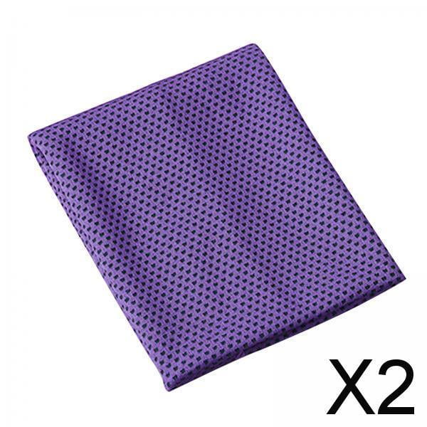 2x Toallas de Refrigeración, Toalla de Microfibra de Secado Rápido, Toalla de Hielo Transpirable para Deportes, Gimnasio, Yoga, Camping, Correr, Fitne 2 piezas
