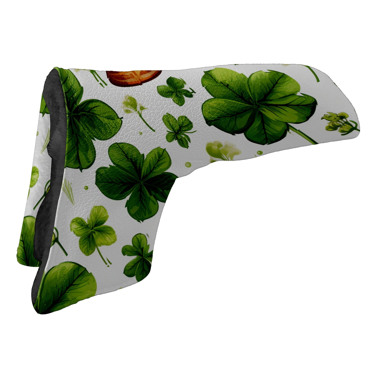 Golf Club Head Cover | Leather Golf Club Putte Headcover , Waterproof Golf Club Head Cover Set Driver Headcovers for Golf Clubs Men Women ST Patrick