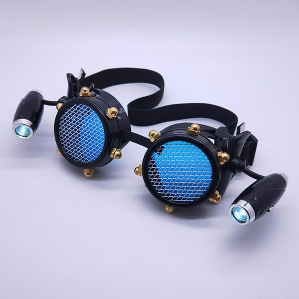 Gafas de estilo Steampunk de lujo Estilo vintage con gafas de sol ligeras de Halloween Prom 18x6cm Salvador Gafas estilo Steampunk