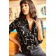 thumbnail image 3 of Camisa de mujer de moda casual de manga larga con botones, 3 of 4