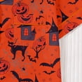 thumbnail image 5 of Tisuna Halloween Pajamas Set For Womens Graphic Print Short Sleeve Button Down Tops And Shorts Sleepwear Pjs Sets Trendy 2 Pieces Housewear S-XXL, 5 of 9