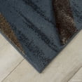 thumbnail image 4 of Allstar Blue Carved Circles Modern Geometric Area Rug (5' 2" x 7' 2"), 4 of 5