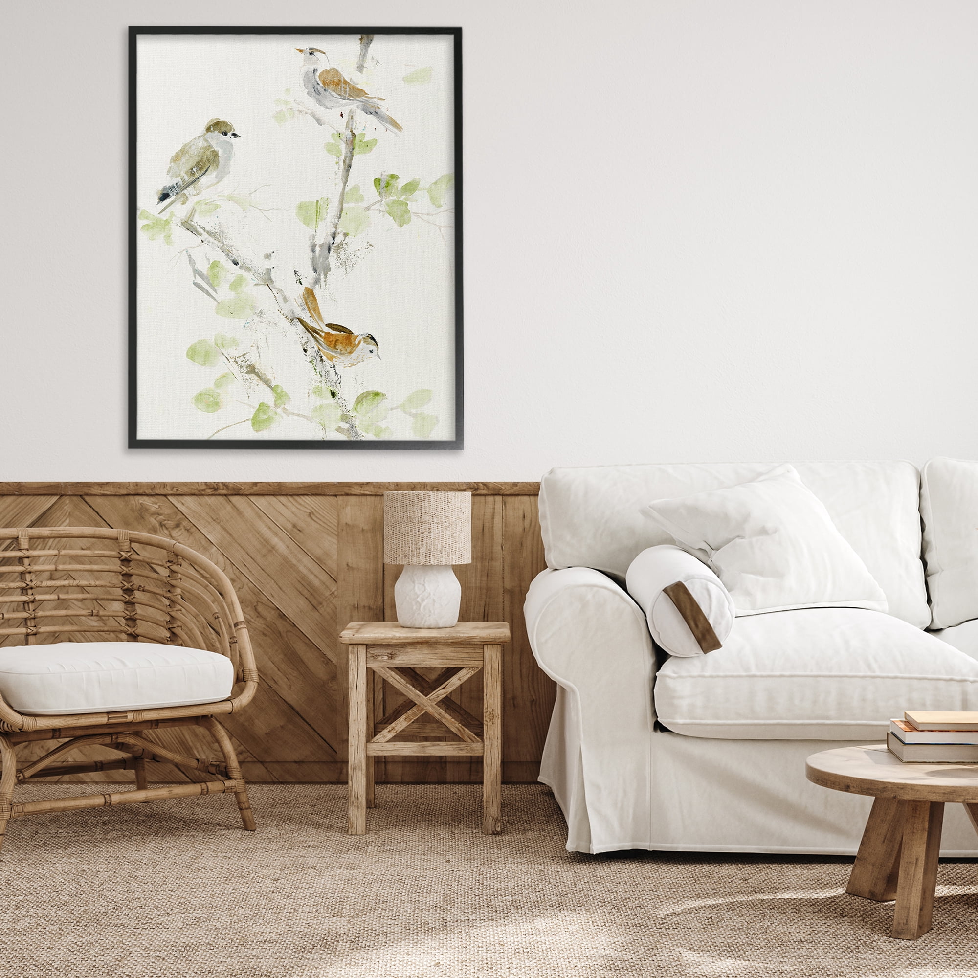 Stupell Industries Delicate Feathers Abstraction Black Framed Giclee Art, design by Lorenzo Collective