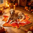 thumbnail image 4 of Zynviq Thanksgiving Area Rugs Maple Leaf 31.5" X 19.7" Throw Rug Polyester Novelty Washable Orange Small Rug for Coffee Table, 4 of 6