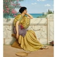 thumbnail image 2 of John William Godward 15x16 Black Ornate Wood Framed Double Matted Museum Art Print Titled - Leisure Hours&nbsp; (1905), 2 of 5