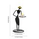 thumbnail image 3 of Candelabros de camarero, adorno de hierro, soporte para velas, elegante centro de mesa para el hogar, dormitorio, boda, comedor y decoración de fiestas, equipado con velas electrónicas, candelabro de, 3 of 6