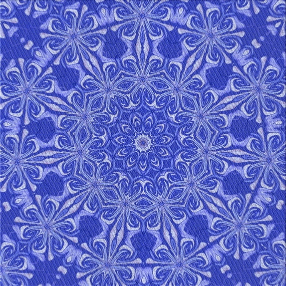 Ahgly Company Machine Washable Indoor Square Transitional Sky Blue Area Rugs, 5' Square