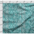 thumbnail image 2 of Soimoi Leaves Print, Poly Taffeta Fabric, Decor Sewing Fabric by The Yard 56 Inch Wide, Decorative Fabric for Outdoor Upholstery, Umbrellas and Home Accents, Dark Teal Green, 2 of 5