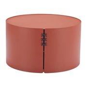 Bayu Coffee Table Brown Coffee Table, Modern Style, Powder Coated Aluminum round shape tabletop, Aluminum, Outdoor Living