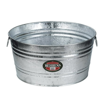 Behrens Hot Dipped Steel Round Beverage Tub