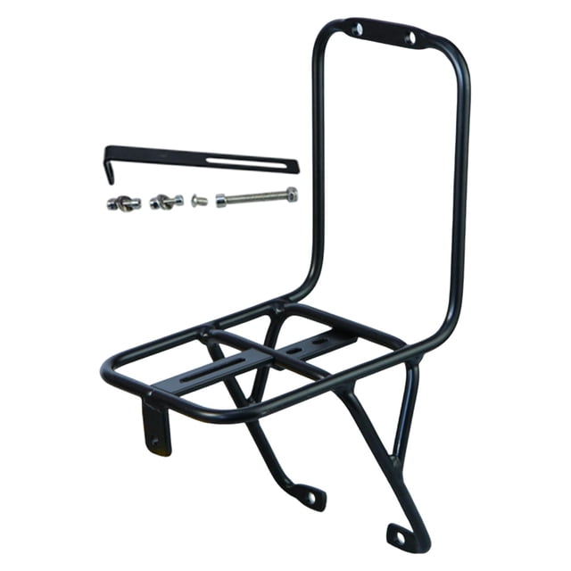 S SERENABLE Bike Front Cargo Rack Practical Accessories Replacement Bicycle Pannier Rack Black