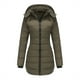 thumbnail image 3 of Puntoco Chaqueta De Mujer Moda para Mujer Casual Longitud Media Adelgazante Y Cálida Chaqueta De Algodón con Capucha De Color Sólido Blusa Tops Liquidación De Navidad Puntoco Puntoco-1544, 3 of 6