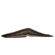 Hidesign Vespucci Buffalo Leather RFID Blocking Brown Trifold Wallet
