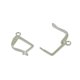 thumbnail image 5 of 50x Pendientes franceses retro Cierres Ganchos Lazo abierto Fabricación de bricolaje Oro rosa Soledad Los resultados del pendiente cuadrados, 5 of 9