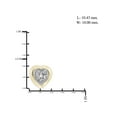 thumbnail image 3 of White Diamond Accent 14kt Gold-Plated Heart Stud Earrings, 3 of 3
