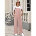 thumbnail image 3 of ANRABESS Women's Overalls Jumpsuit Summer Casual Wide Leg Pants, Loose Bib One Piece Outfit with Pockets and Adjustable Straps, 3 of 8