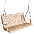 thumbnail image 1 of Western Red Cedar Fanback Porch Swing, 1 of 2