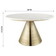 thumbnail image 5 of TOV Furniture Tempo 17.5"H Transitional Marble Coffee Table in White, 5 of 5