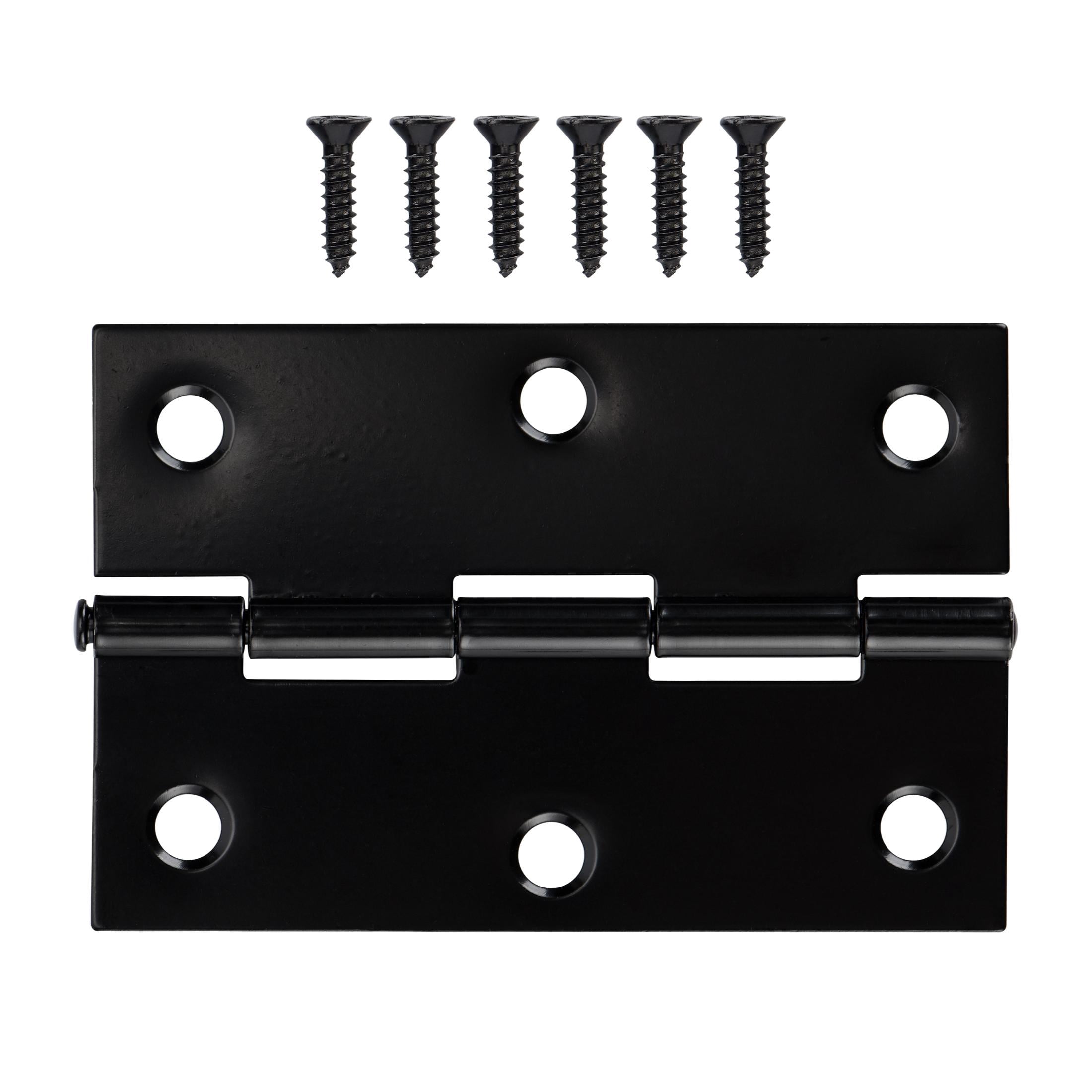 Hyper Tough 3in. Door and Window Hinge, Matte Black, 20 Pack
