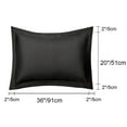 thumbnail image 2 of PiccoCasa Soft 1800 Microfiber Oxford Pillowcases 2Pcs, Standard Black, 2 of 8