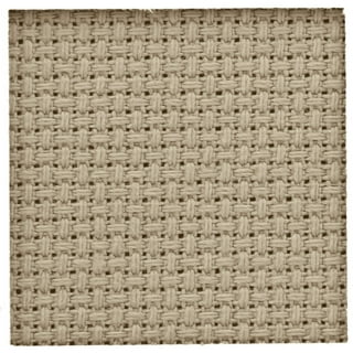 Essentials by Leisure Arts Aida Cloth, 14 Count, 30 x 36, Oatmeal Cross Stitch Fabric for Embroidery, Cross Stitch, Machine